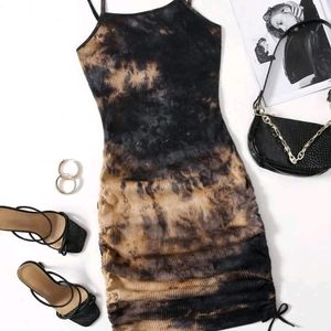 Rocker chic Tie dye body con dress